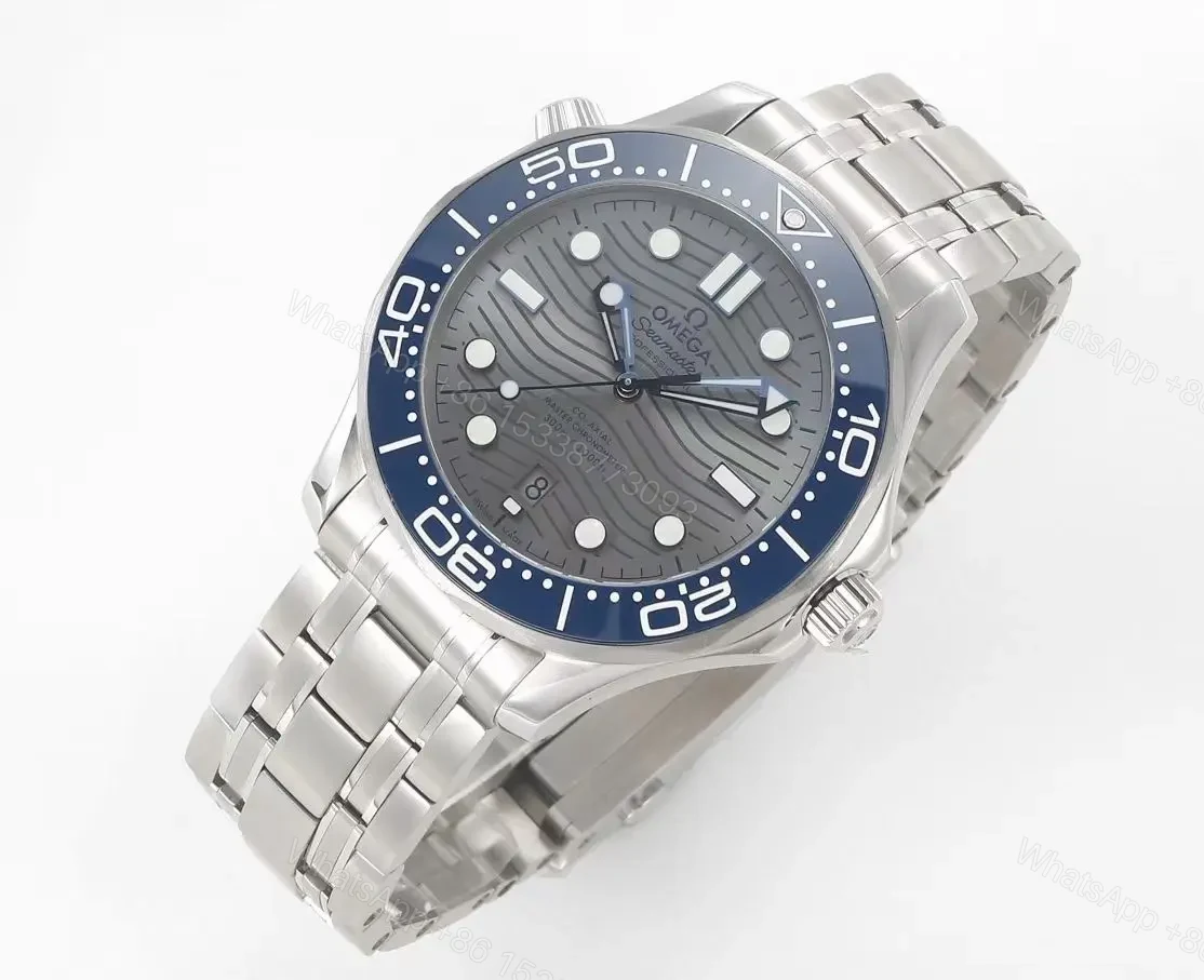 View 2 of Omega Seamaster Diver 300M Co-Axial Master Chronometer 42mm Stainless Steel Watch with Black Ceramic Bezel and Grey Dial