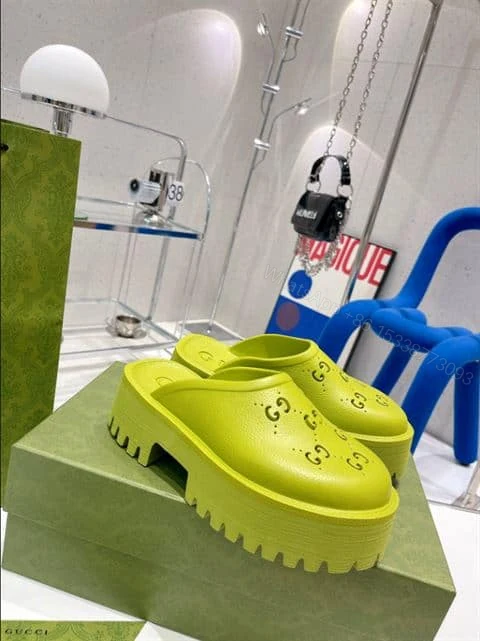 View 2 of GUCCI WONMEN’S PLATFORM PERFORATED G SANDAL – SDG016