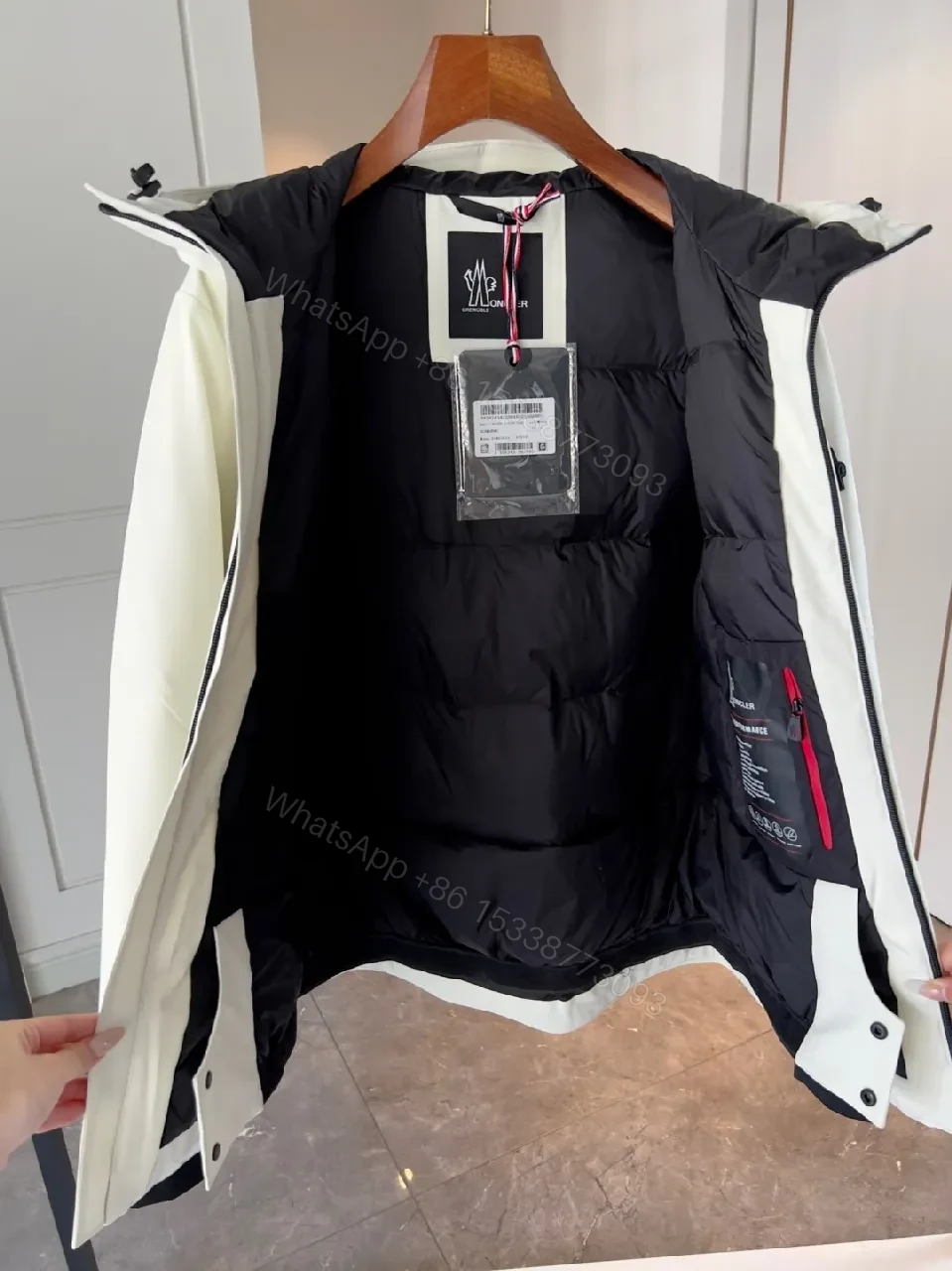 View 9 of Minimalist Shell Jacket: Water-Repellent, Two-Tone Detail, All-Season