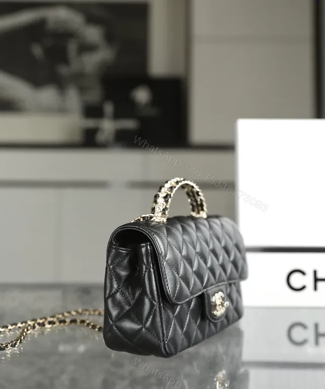 View 4 of Chanel-Inspired Quilted Mini Bag - Luxe Everyday Shine