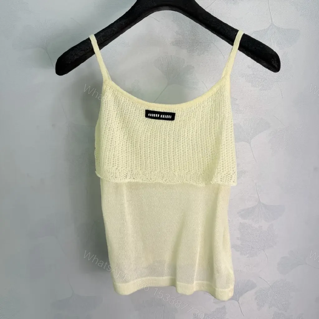 View 5 of Cream Knit Crop Cardigan & Camisole Set - Two-Piece White