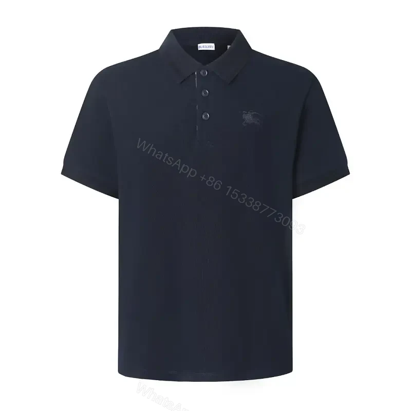 Navy Pique Polo: Classic Knit, Luxe Texture, Everyday Style — view 1