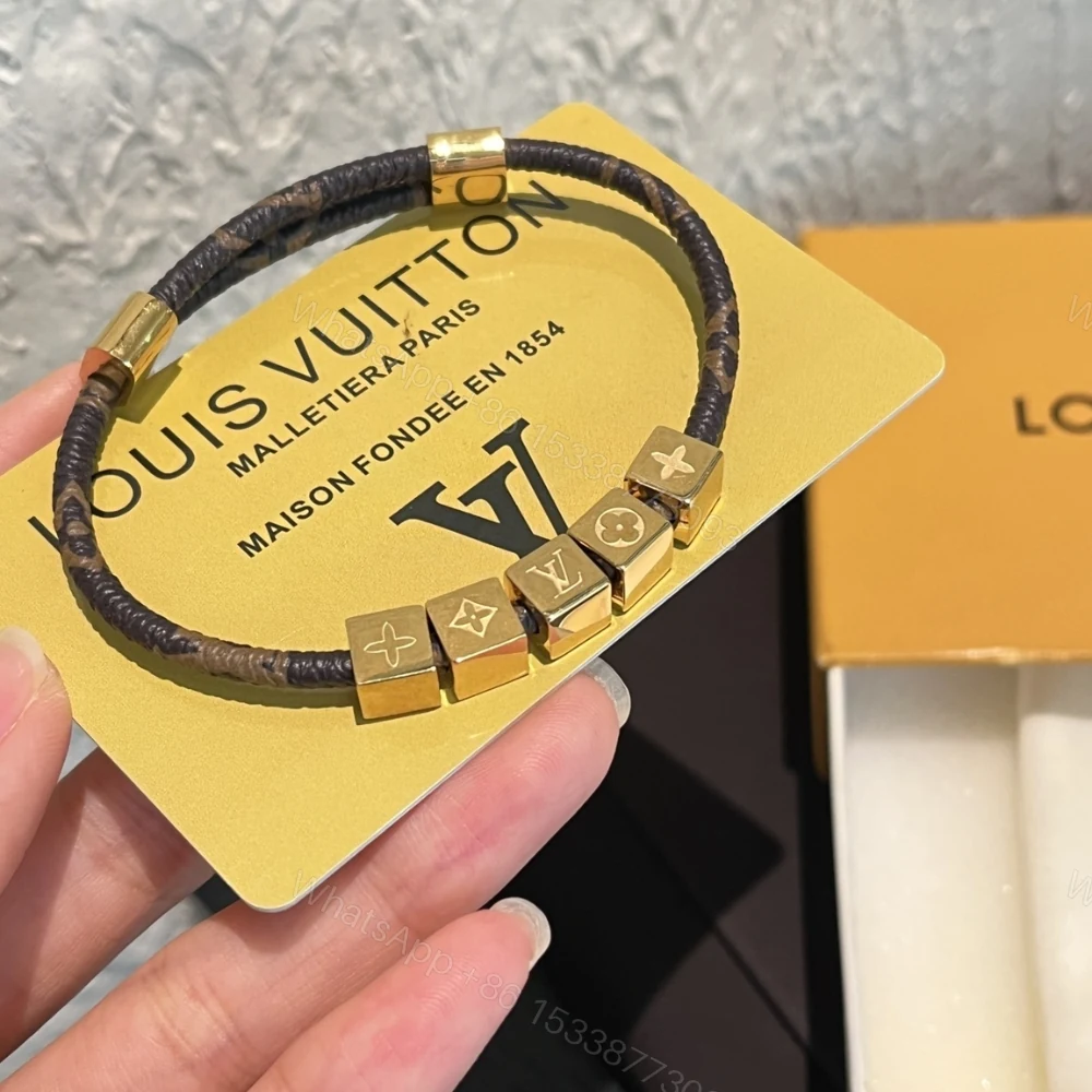 View 5 of Louis Vuitton Lv Cube Bracelet Monogram Brown M8918Z