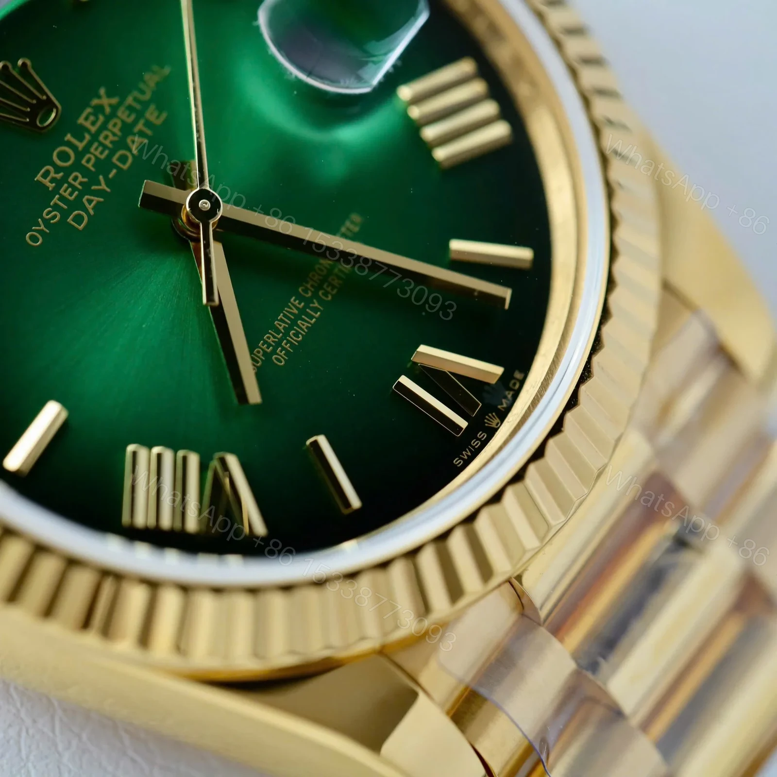 View 6 of Superclone Rolex Day-Date Green Ombré Dial 228238-0069 40 mm