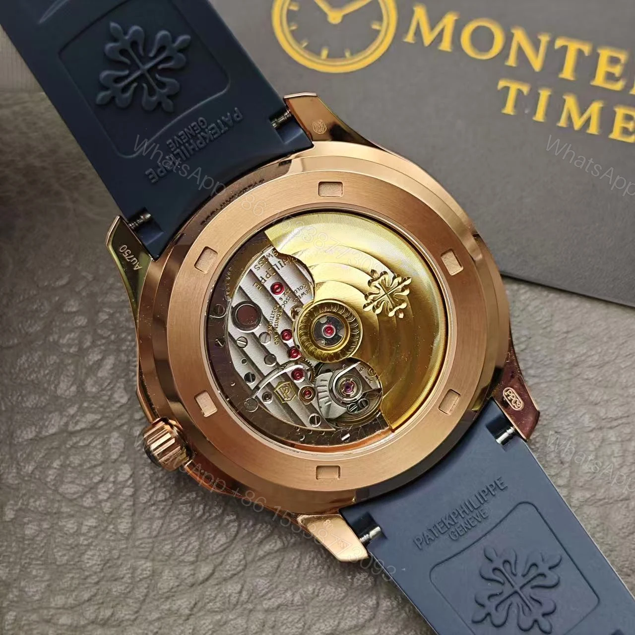 View 8 of Replica Swiss Patek Philippe Aquanaut Rose Gold 40mm