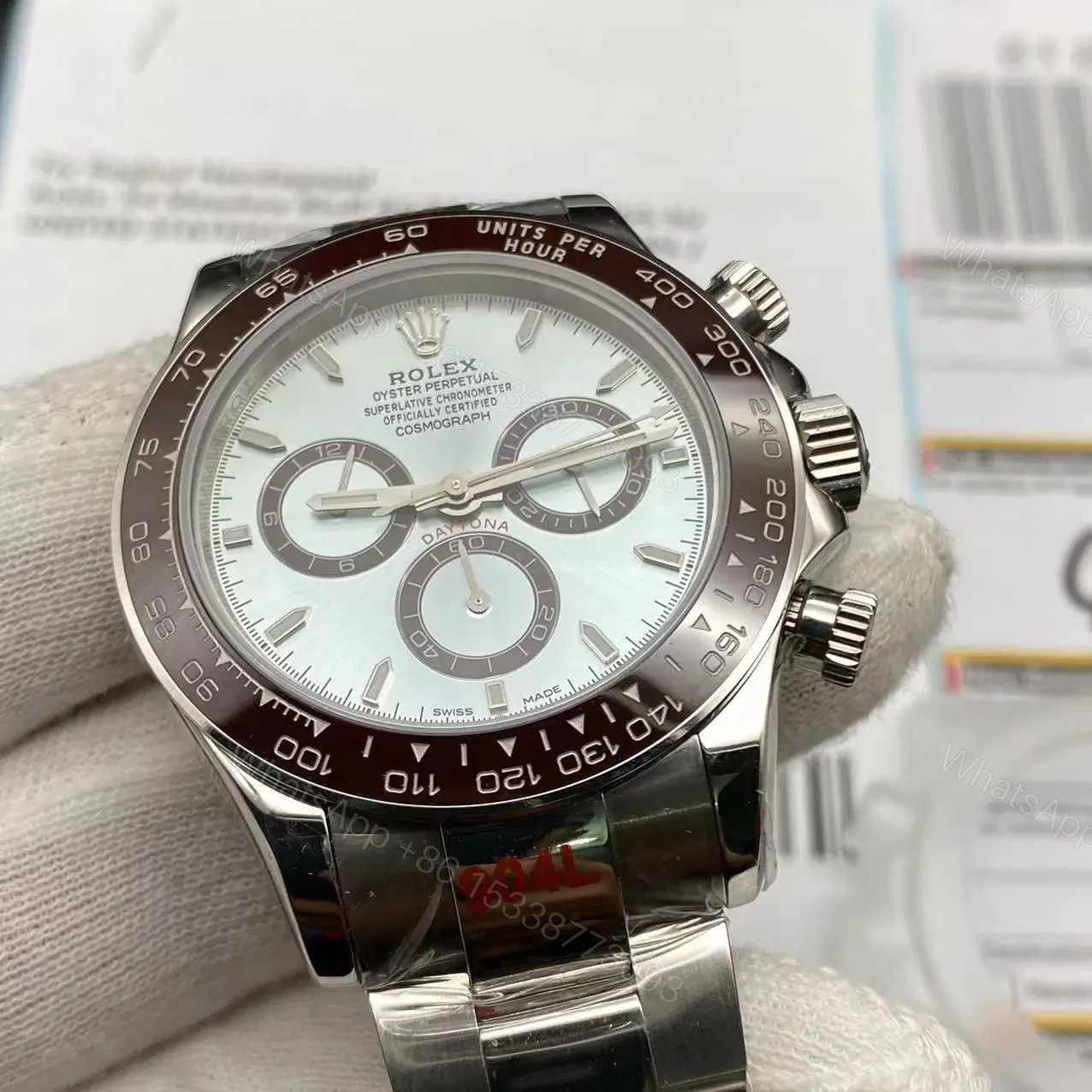 View 9 of Replica Rolex Daytona Blue Super Clone
