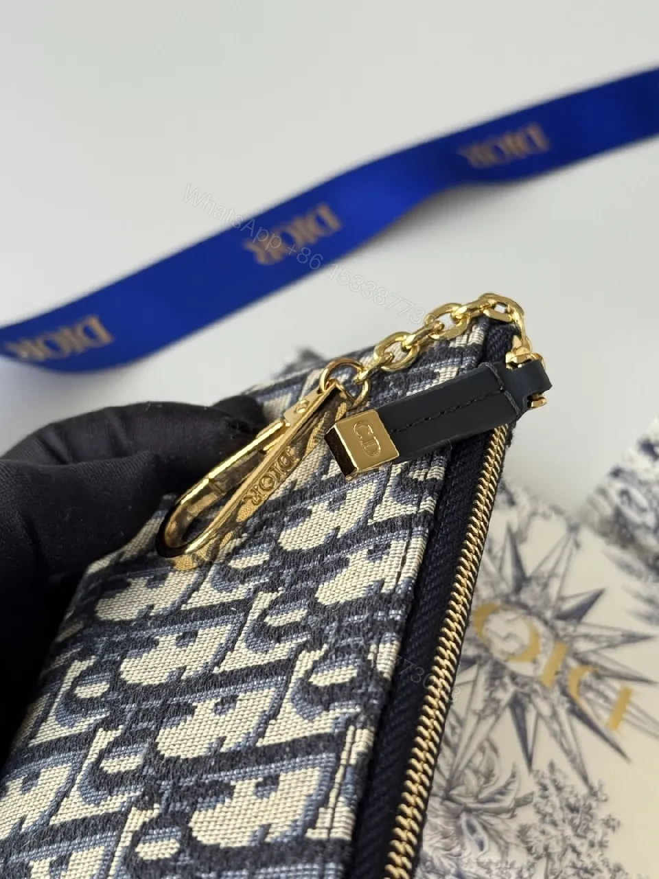 View 7 of Monochrome Jacquard Wallet Set: Luxe Everyday Accessory