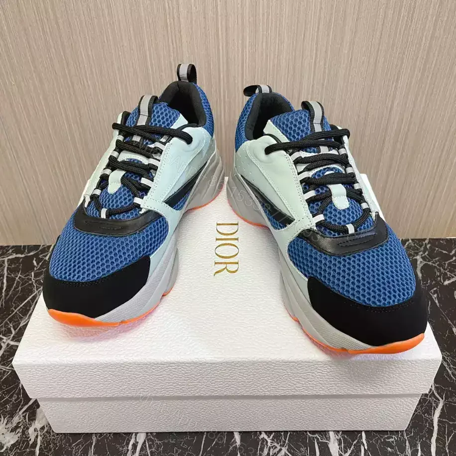 View 2 of B22 SNEAKER TECHNICAL MESH WITH AND CALFSKIN – CD127