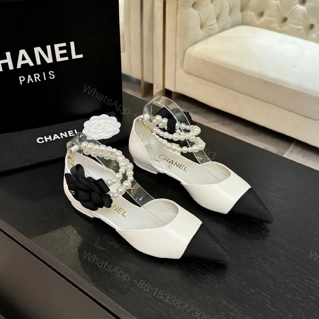 Elegant Pearl Slingback Pumps: Luxe Two-Tone Couture Pumps — view 1