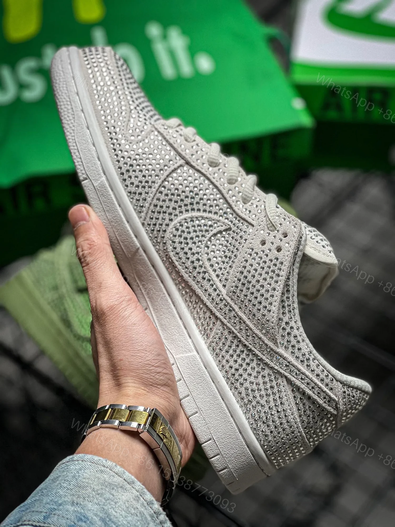 View 5 of Cactus Plant Flea Market x NiKe Dunk Lows Silver Replica
