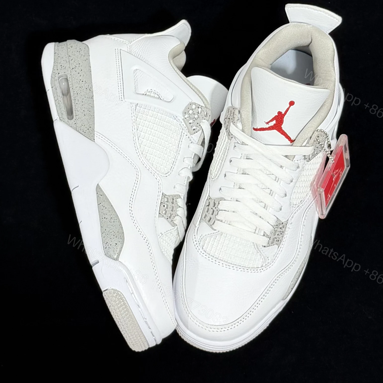 View 8 of Air Jordan 4 Retro White Oreo Reps