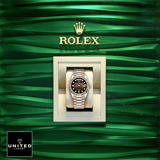 View 5 of Rolex Day-Date 128235-0037 Brown Ombre Dial Replica