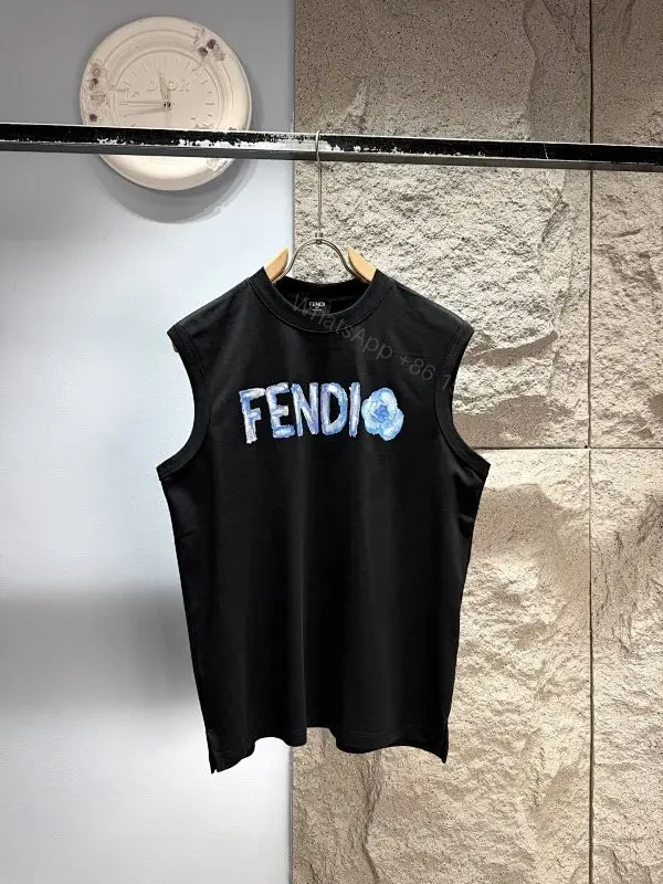 Bold Graphic Tank: Luxe Streetwear, Cotton Crewneck, Sleeveless Top — view 1