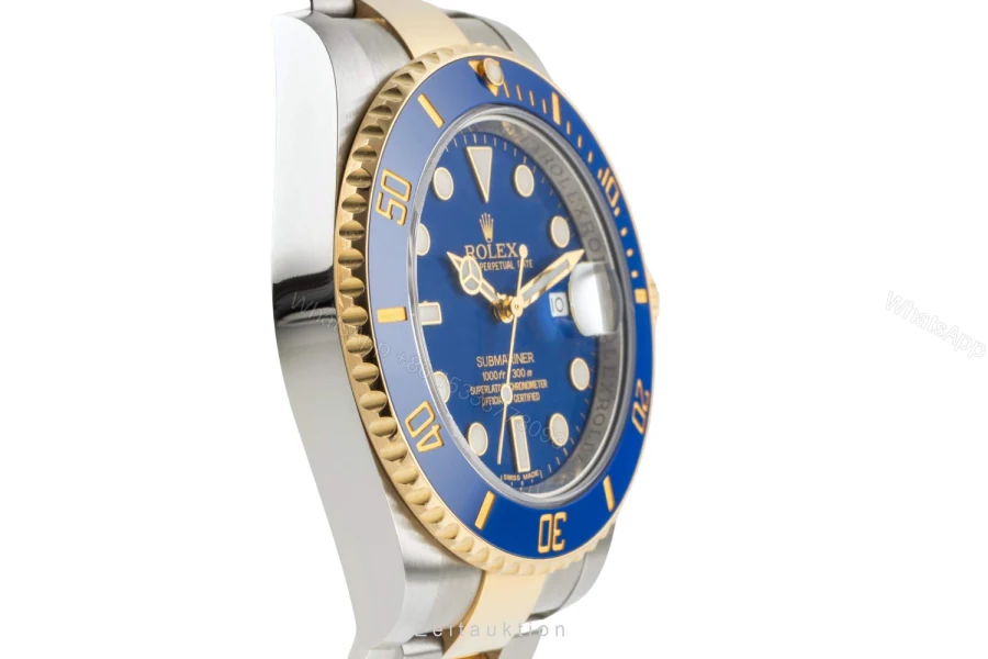 View 3 of Superclone Rolex Submariner Blue Dial 116613LB “Bluesy”