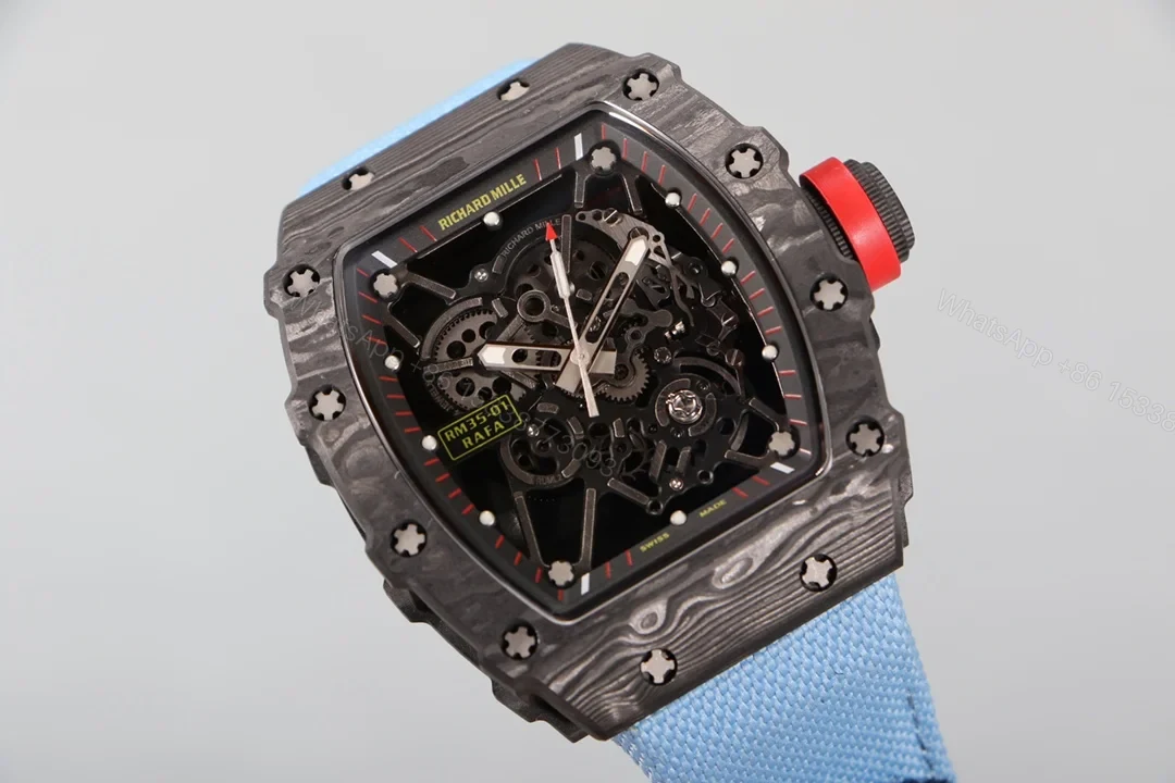 View 3 of Richard Mille RM35-01 NTPT Carbon Fiber RMUL3 Integrated Balance Wheel Watch RM35-01-CF-RMUL3-WH