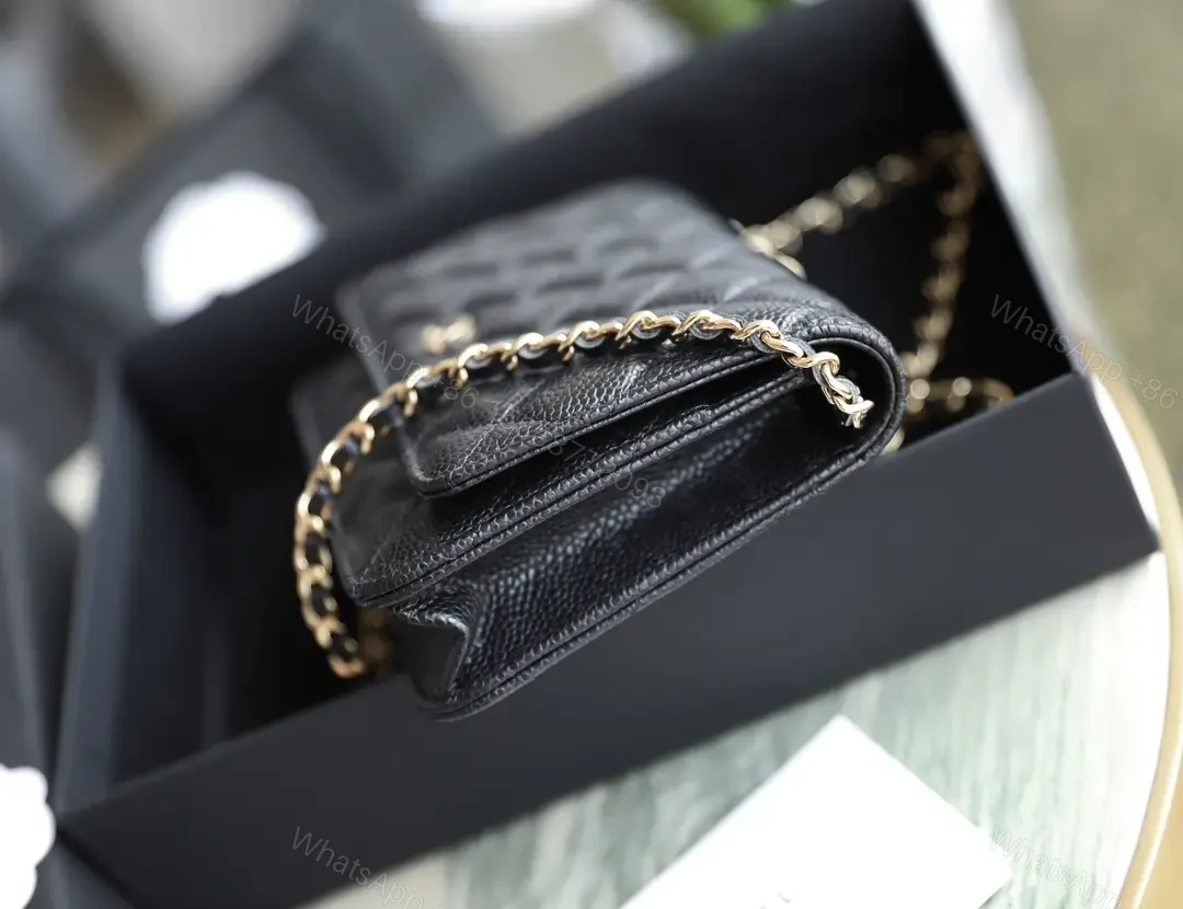View 5 of Quilted Leather Crossbody with Gold Chain, Chic Designer-Inspired