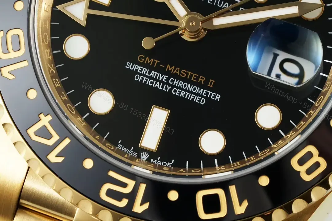 View 5 of Rolex GMT-Master II Green & Black Ceramic Yellow Gold Jubilee 40MM Premium 126718GRNR-0001