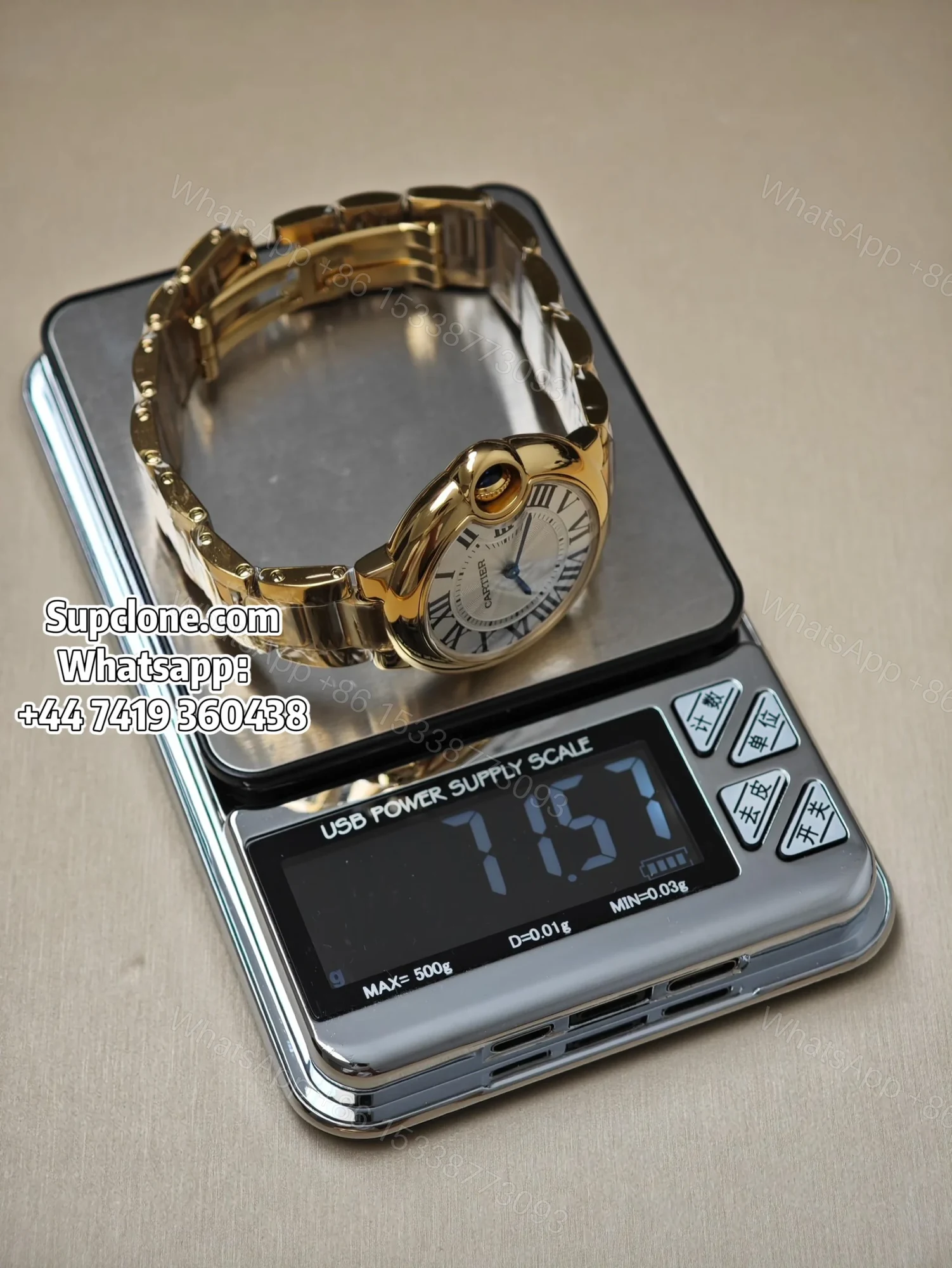 View 19 of Cartier Super Clone Watches 1:1 Ballon Bleu W69001Z2 Gold 28mm Quartz