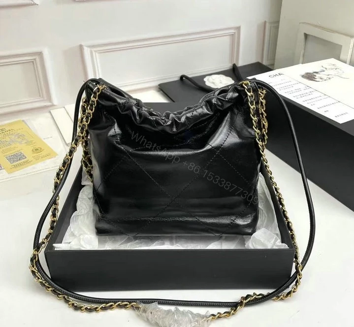 View 5 of Chanel 22 Mini Handbag DF5228 – Black Calfskin