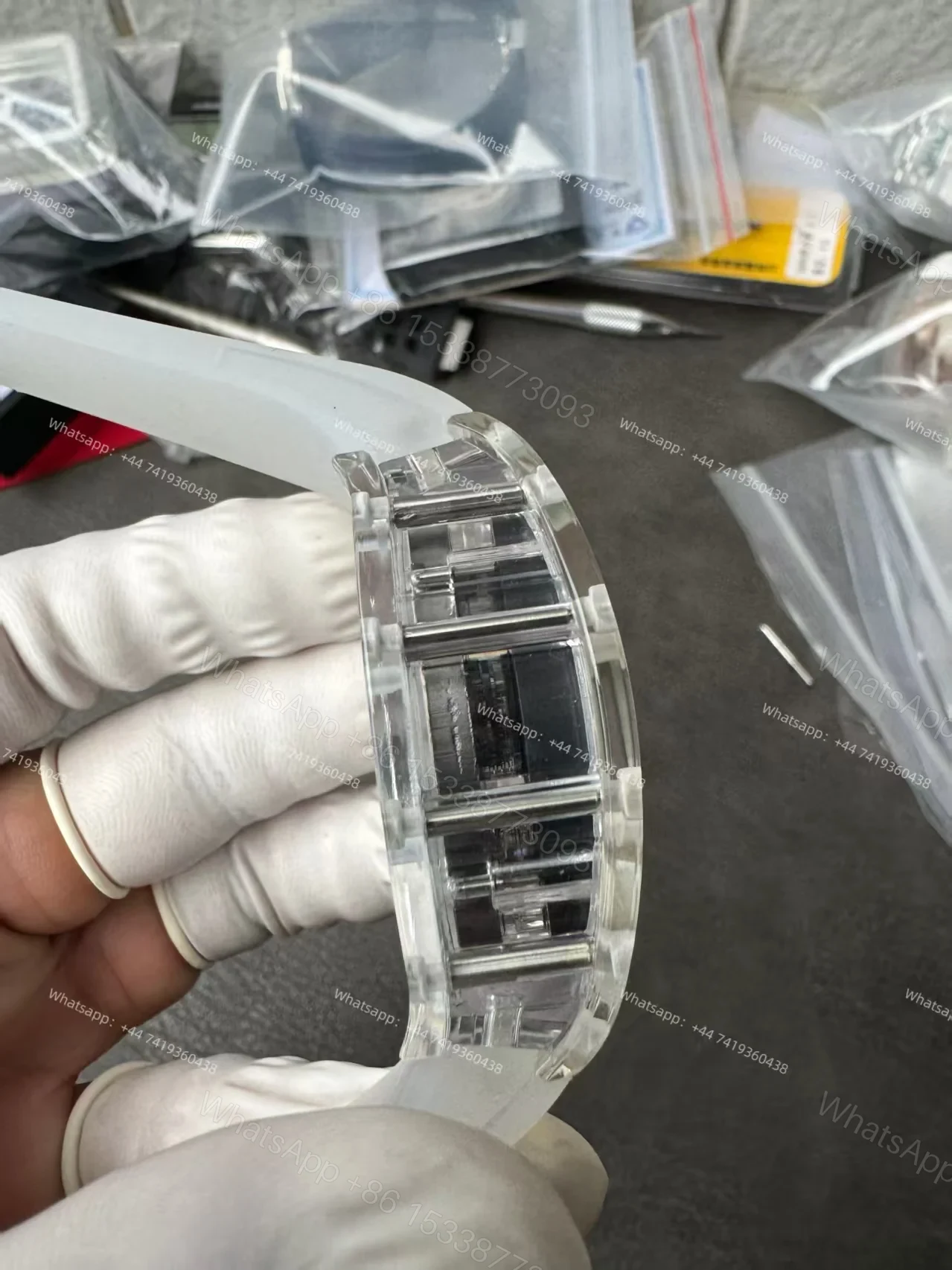 View 11 of Super Clone Richard Mille RM 27-03 Raging Bull Sapphire Crystal Skeleton Tourbillon 1:1 Replica Watch