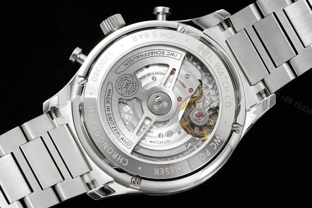View 8 of IWC Portugieser Green Replica 41MM Premium Chronograph Steel Bracelet Edition IW3716-18