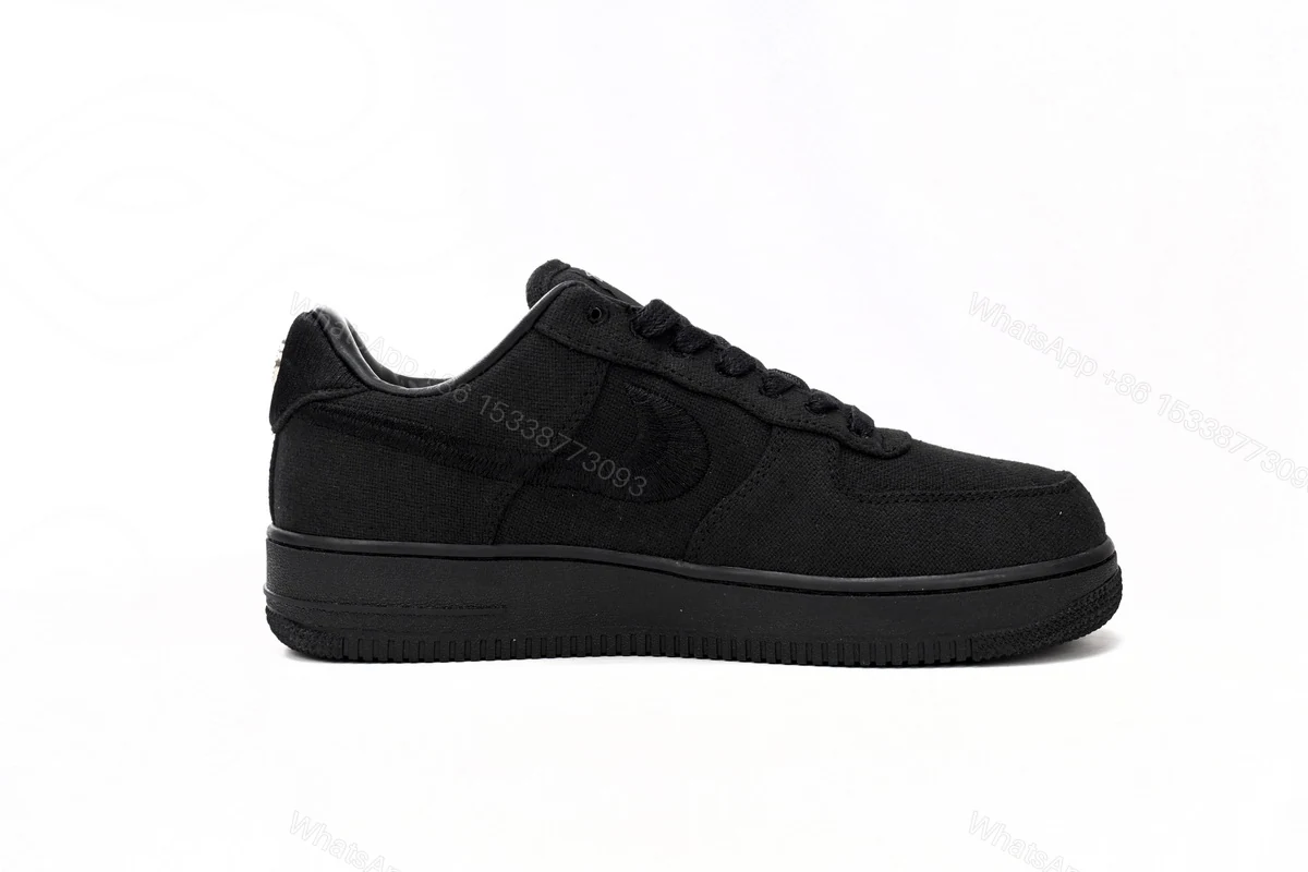 View 3 of Stussy x Nike Air Force 1 Low “Black” CZ9084-001