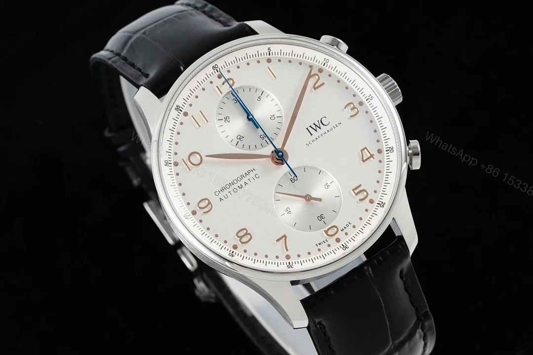 View 3 of IWC Portuguese Chrono-Automatic Stainless Steel / Silver IW3714-01