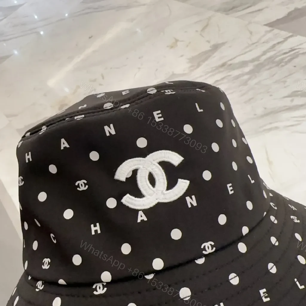 View 7 of Polished Denim-Ready Chanel-Patterned Bucket Hat