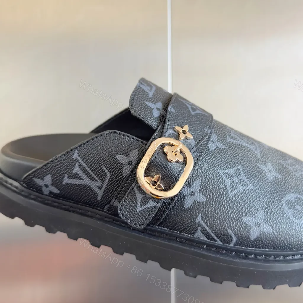 View 4 of Dark Monogram Slip-Ons: Luxe, Versatile Comfort Shoes