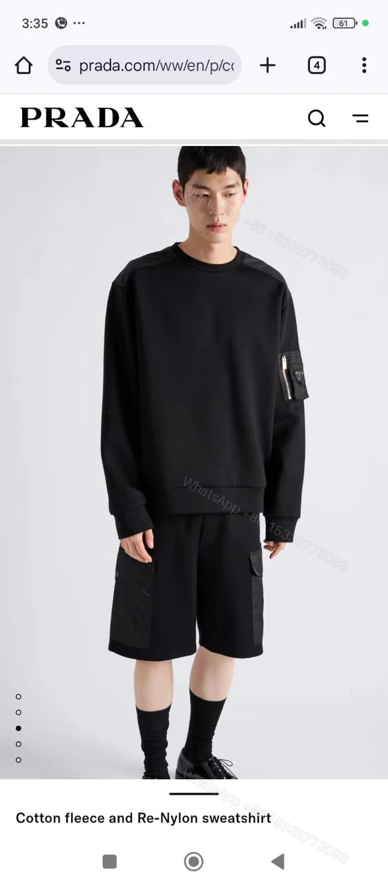 View 7 of First Copy Prada Sweatshirt for Men