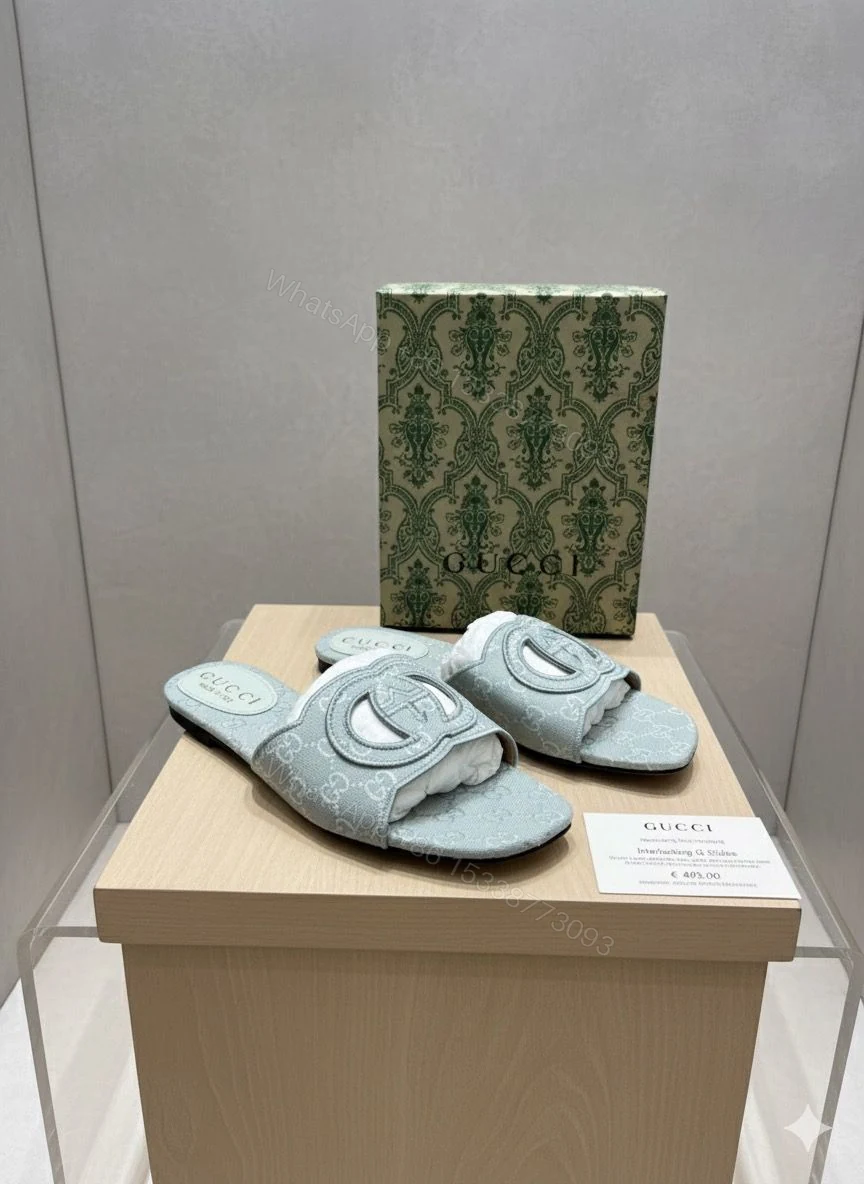 View 5 of First Copy Gucci Flats with Original Box & Handbag