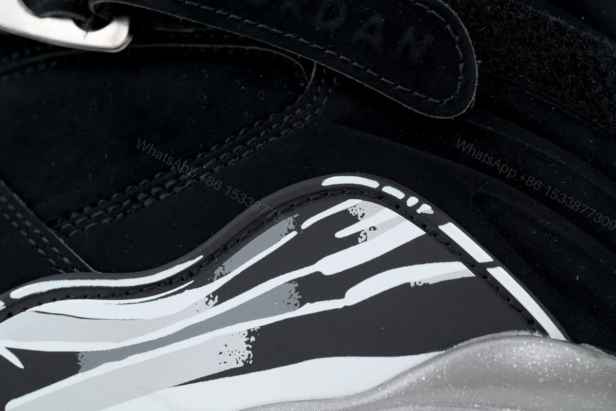 View 4 of Air Jordan 8 Retro 'Chrome' 305381-003