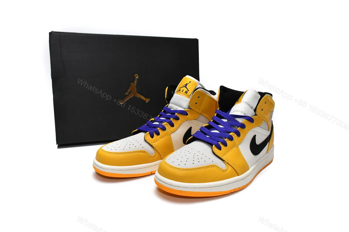 Air Jordan 1 Mid SE Lakers 852542-700 — view 2