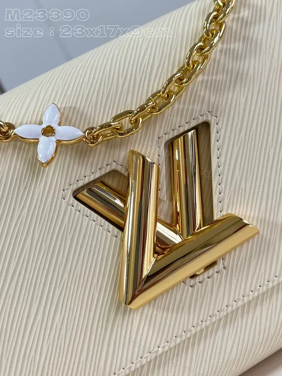 View 4 of Off-White Leather Ridged Bag: Gold Chain Shoulder Bag
