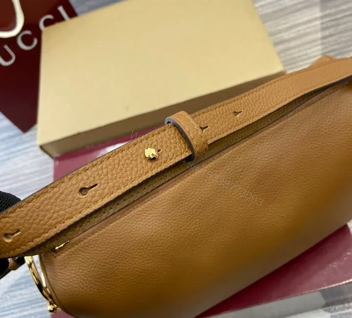 View 10 of Gucci Half Horsebit Medium Shoulder Bag TB5474