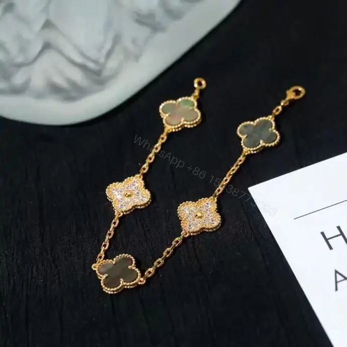 View 9 of 高仿首飾VanCleef&Arpels*RP2R100珍珠貝母玫瑰金手鏈