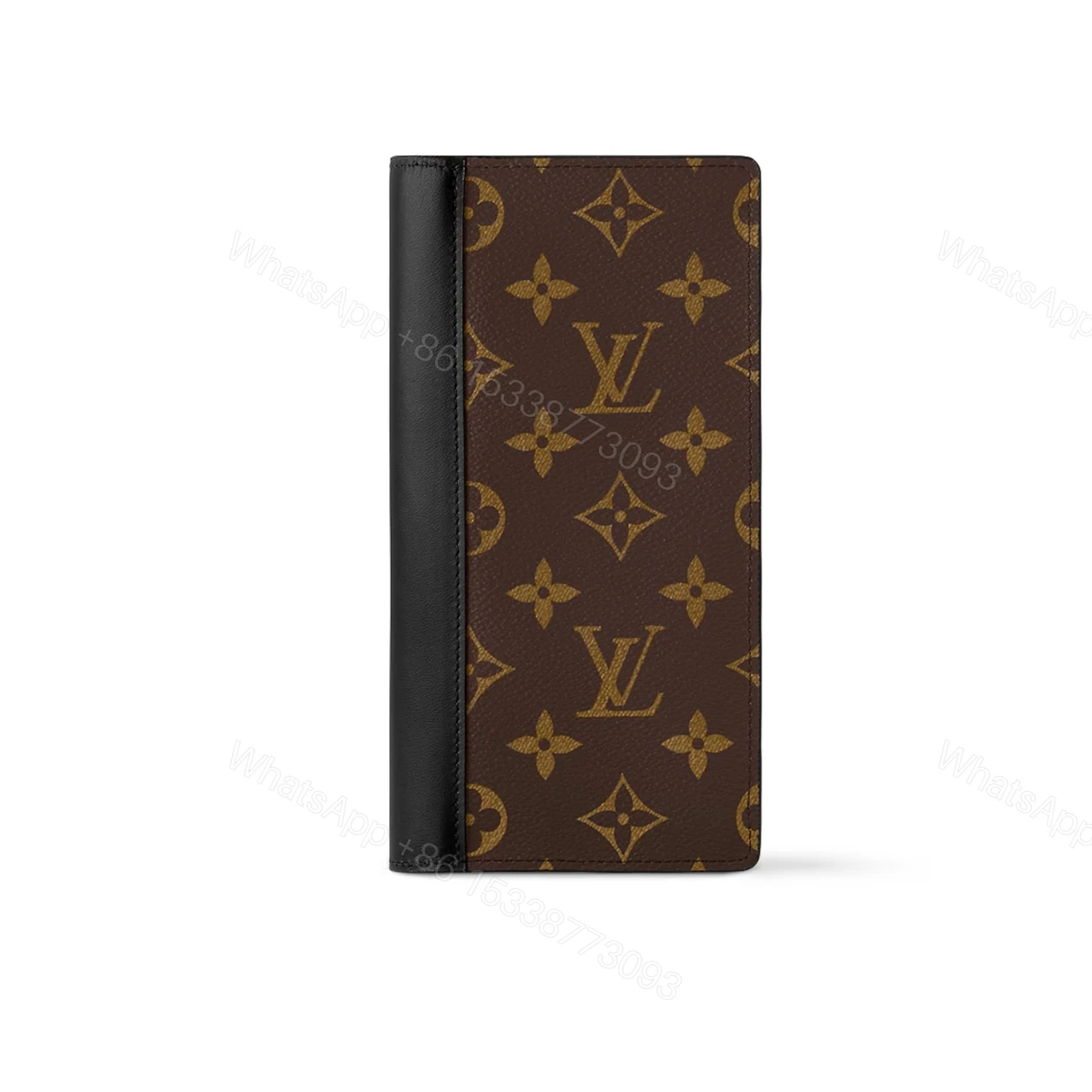 LOUIS VUITTON BRAZZA WALLET MONOGRAM MACASSAR BROWN 19CM M69410 — view 1