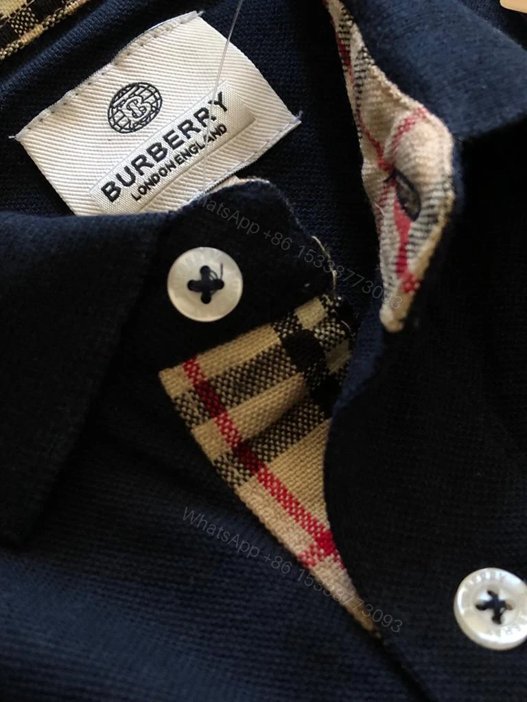 View 12 of FIRST COPY BURBERRY PREMIUM COTTON LYCRA POLOS