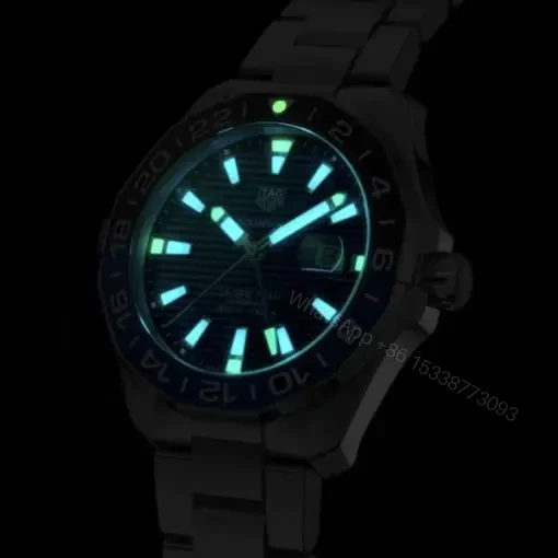 View 3 of Replica TAG Heuer Aquaracer Men Automatic Blue Stainless Steel Watch WAY201T.BA0927