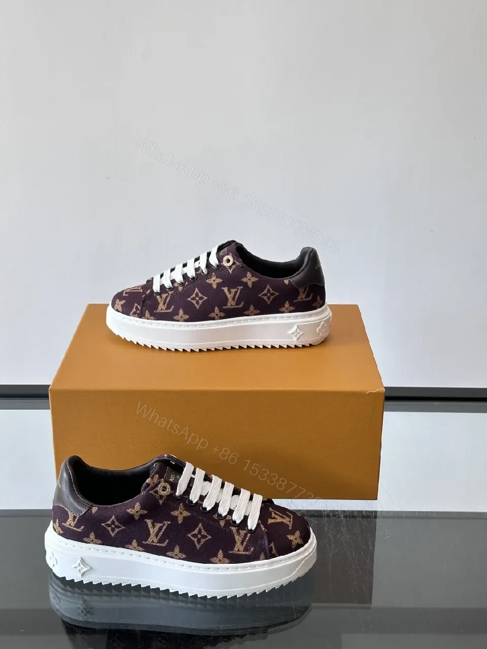 View 6 of Bold Monogram Sneakers: Luxury Comfort, LV-inspired Monogram