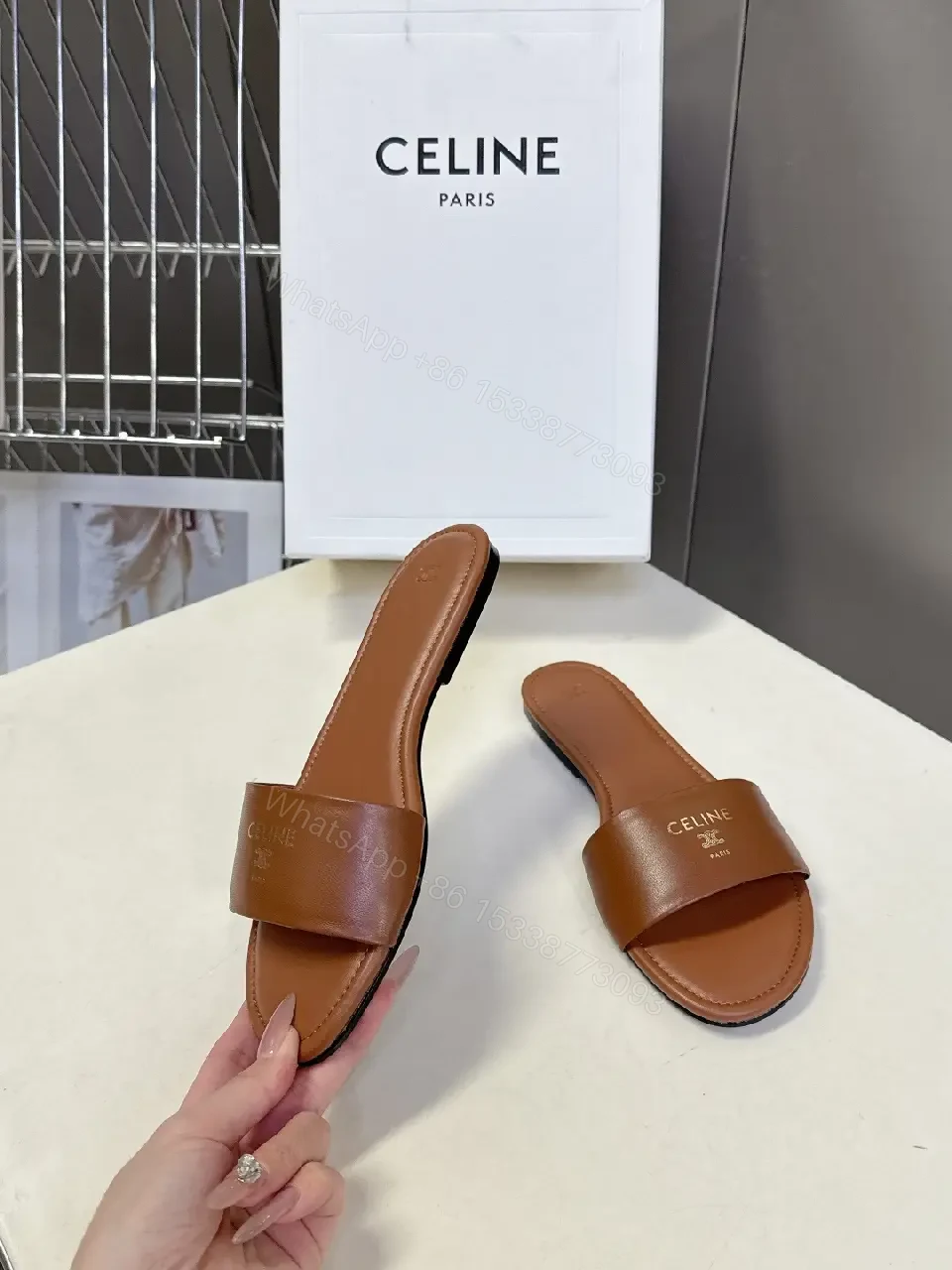 View 3 of Effortless Leather Slides: Refined Minimalist Sandals