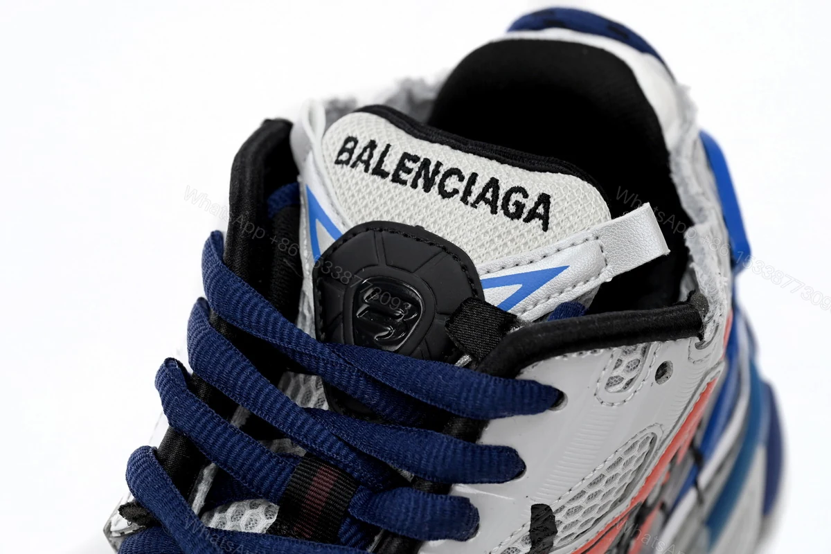 View 7 of Balenciaga Runner White And Blue Printing 677402 W3RB6 1264