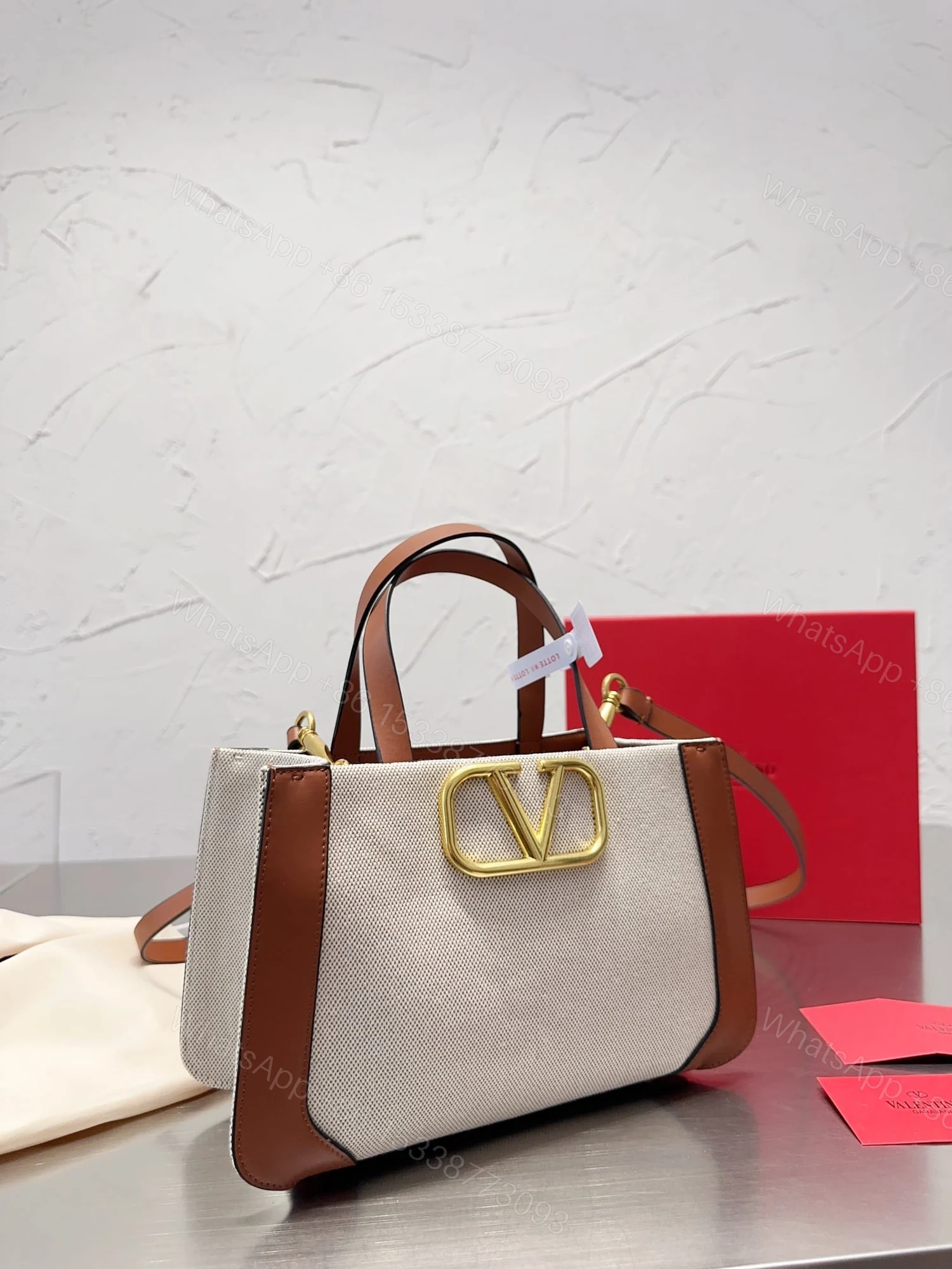 View 9 of VALENTINO GARAVANI SMALL VLOGO SIGNATURE TOTE BAG WHITE 22CM 2W2B0K96YJHV8S