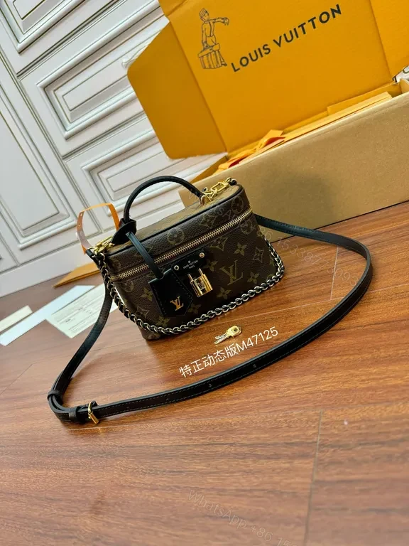 View 4 of Monogram Luxe Mini Crossbody â€“ Compact Icon, Gold Hardware