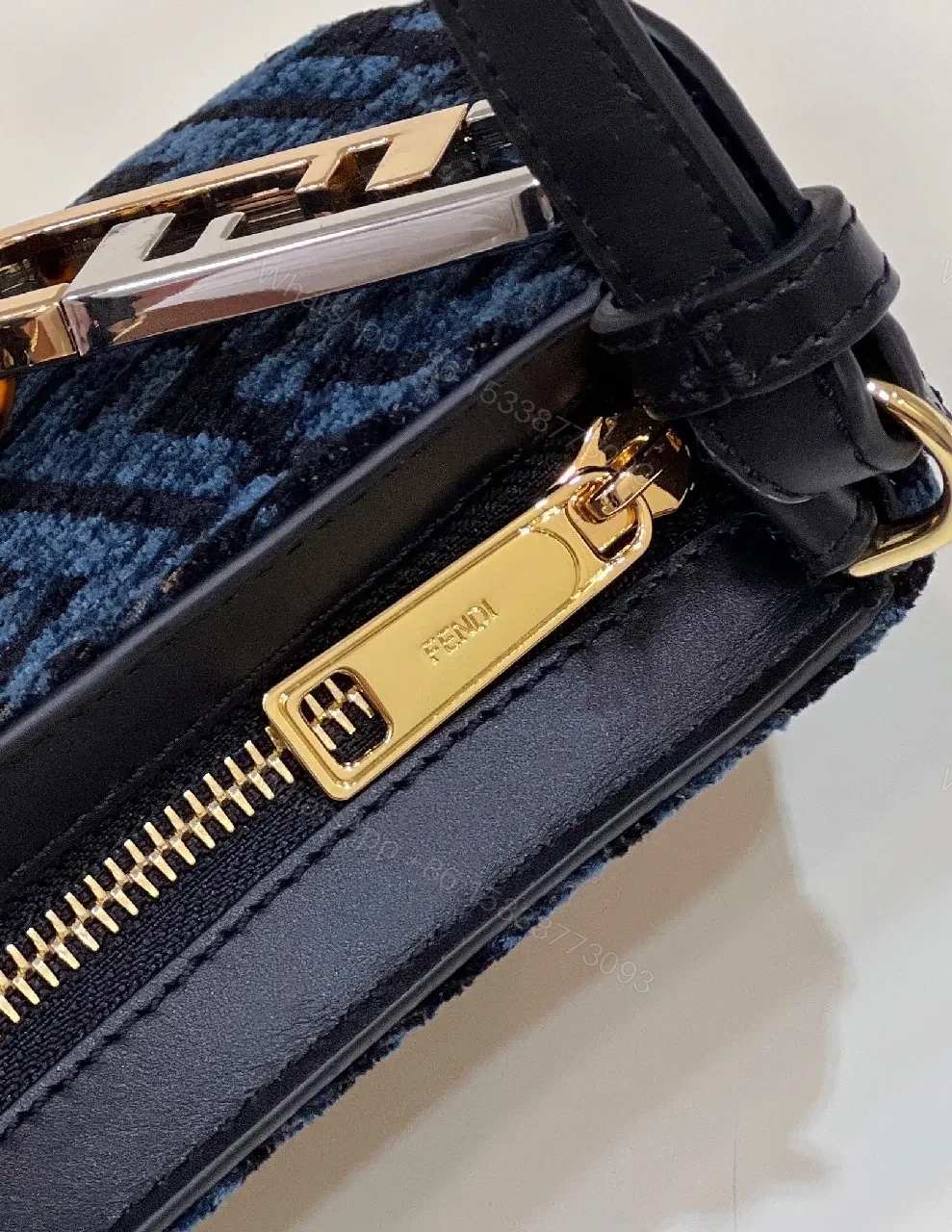 View 8 of Monogram Jacquard Bag with Statement Hardware Delight