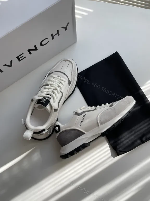 View 5 of Minimalist Contrast Runner: Premium Leather Sneakers with Subtle Branding