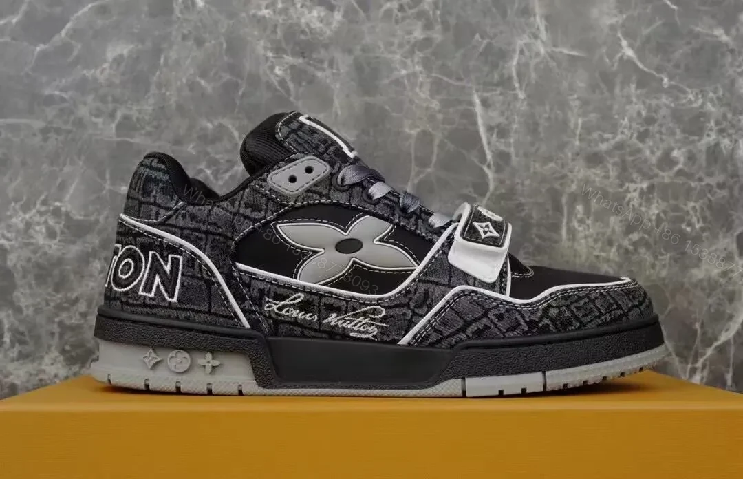 View 4 of Bold Mono LV Pattern Sneakers: Street-Ready Luxury