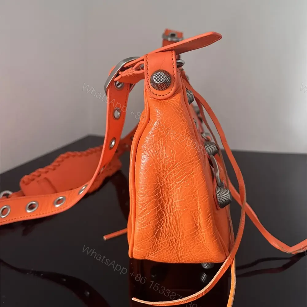View 6 of 高仿Balenciaga*LeCagole系列餃子包橙色S