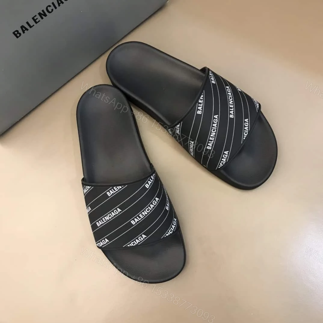 View 2 of BALENCIAGA RUBBER LOGO POOL SLIDE SANDALS – BBS6