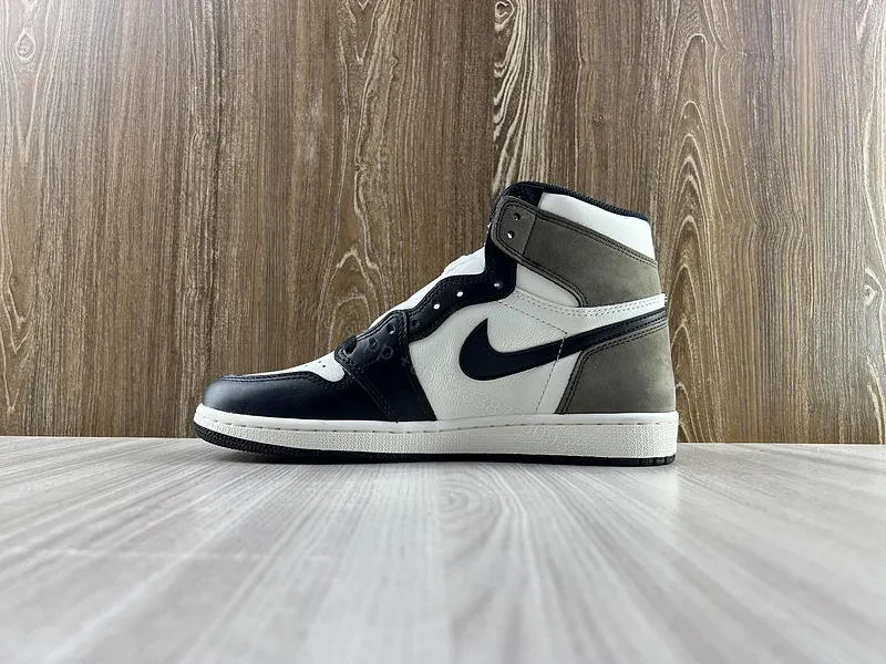 View 7 of Refined Black-White Gray High-Top Sneaker: Premium Designer-Inspired Comfort